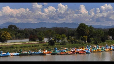 In March 2020 judgment, the high court had declared Sukhna Lake a living entity. The review plea was filed in December 2020, after which HC stayed recovery of fine from the two governments. (HT File) In March 2020 judgment, the high court had declared Sukhna Lake a living entity. The review plea was filed in December 2020, after which HC stayed recovery of fine from the two governments. (HT File)