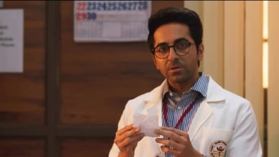 Ayushamann Khurrana plays a frustrated &nbsp;doctor in Doctor G.