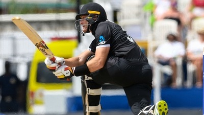 Martin Guptill in action for New Zealand. (AFP)