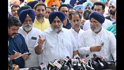 Badal said the country had earlier witnessed how the nature of the elected Delhi Sikh Gurdwara Management Committee was changed overnight. (HT file photo)