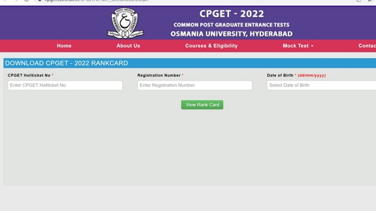 TS CPGET result 2022 released at cpget.tsche.ac.in