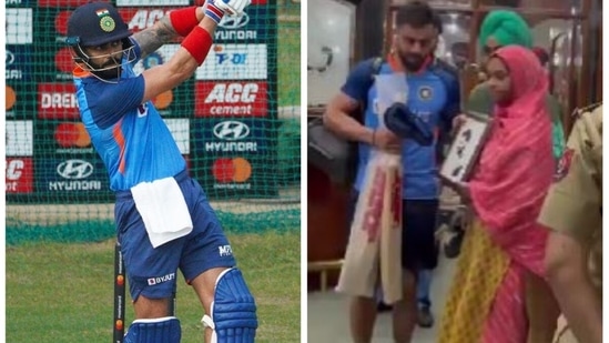 Kohli received a special gift from a fan ahead of the 1st T20I (Punjab Cricket Association)