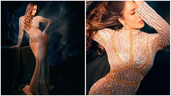 Malaika Arora has a keen eye for fashion and her Instagram handle has pictures to back our claim. Her wardrobe features a series of bold and unique outfits that is definitely not everyone's cup of tea. She recently dropped a string of images in a body-grasping gown that will sweep you off your feet.(Instagram/@malaikaaroraofficial)