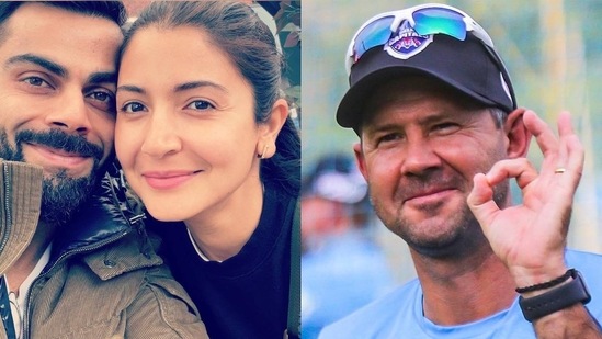Virat Kohli with Anushka Sharma; Ricky Ponting