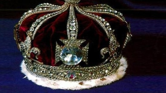 The Kohinoor diamond as part of the British Monarch’s crown.(HT file)