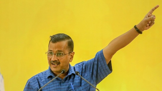 Delhi chief minister and AAP supremo Arvind Kejriwal defends Bhagwant Mann on ‘drunk on flight’ debate (PTI Photo) Delhi chief minister and AAP supremo Arvind Kejriwal defends Bhagwant Mann on ‘drunk on flight’ debate (PTI Photo)