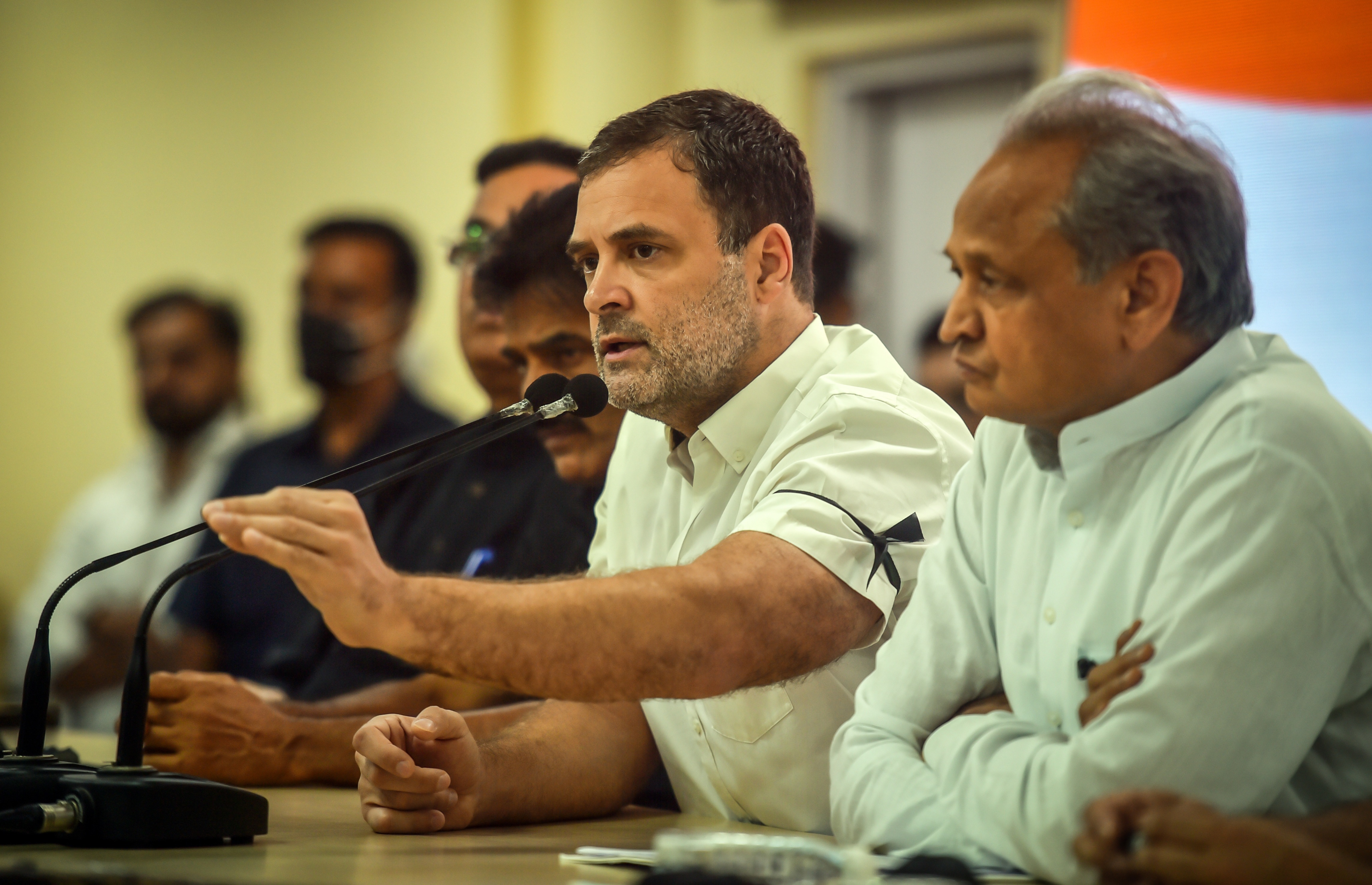 Congress leader Rahul Gandhi and Rajasthan chief minister Ashok Gehlot. (Raj K Raj/HT file photo) Congress leader Rahul Gandhi and Rajasthan chief minister Ashok Gehlot. (Raj K Raj/HT file photo)