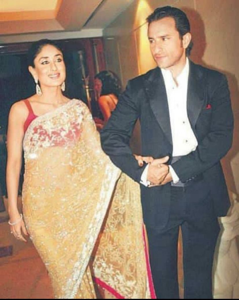Kareena Kapoor with her husband Saif Ali Khan and calls him her saif-haven.&nbsp;