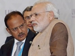 National Security Advisor Ajit Doval with Prime Minister Narendra Modi