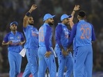 Team India players during the 1st T20I(AP) Team India players during the 1st T20I(AP)