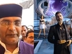 Madhya Pradesh education minister Vishvas Sarang and a clip from the trailer of 'Thank God'. Madhya Pradesh education minister Vishvas Sarang and a clip from the trailer of 'Thank God'.