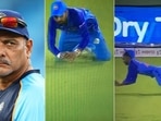 Ravi Shastri did not hold back his criticism for India's 'sloppy' fielding(Getty/Screengrab) Ravi Shastri did not hold back his criticism for India's 'sloppy' fielding(Getty/Screengrab)