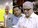 AAP MPs Raghav Chadha and Harbhajan, Rajya Sabha member Derek O'Brien. AAP MPs Raghav Chadha and Harbhajan, Rajya Sabha member Derek O'Brien.
