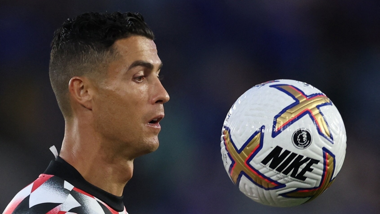 the beautiful game — Cristiano Ronaldo during the match vs