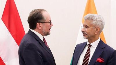 The Austrian minister met Indian external affairs minister S Jaishankar on the sidelines of the UNGA. (Twitter (Dr S Jaishankar)) The Austrian minister met Indian external affairs minister S Jaishankar on the sidelines of the UNGA. (Twitter (Dr S Jaishankar))