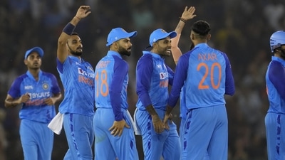 Team India players during the 1st T20I (AP) Team India players during the 1st T20I (AP)