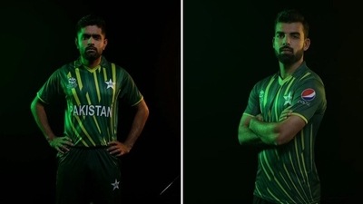 Pakistan's newly released T20 World Cup kit. Pakistan's newly released T20 World Cup kit. 