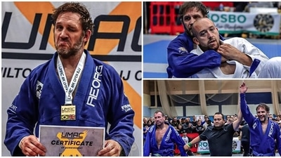 Tom Hardy wins Jiu-Jitsu competition (Twitter/fingers_taped) Tom Hardy wins Jiu-Jitsu competition (Twitter/fingers_taped)
