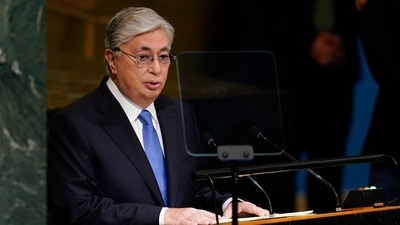 Kazakhstan Elections: Kassym-Jomart Tokayev, President of Kazakhstan during an address. (AP)