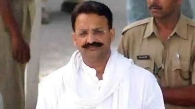 Former UP MLA Mukhtar Ansari gets 7 years in prison for threatening jailer (File Photo)