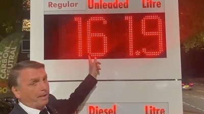 Queen Elizabeth II's Funeral: Brazil's President Jair Bolsonaro during UK visit.&nbsp; (Twitter)