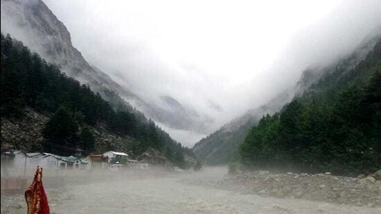 The Gangotri glacier in the Uttarakhand Himalayas, from where the Ganga river originates, retreated by 1,700 metres. (Agencies)