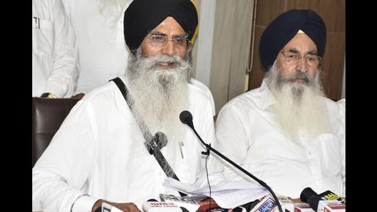 SGPC president Harjinder Singh Dhami on Wednesday said that if any policy of forcible possession is adopted for taking over the management of gurdwara sahibs in Haryana, the respective state government will be responsible for the same. (HT File Photo)