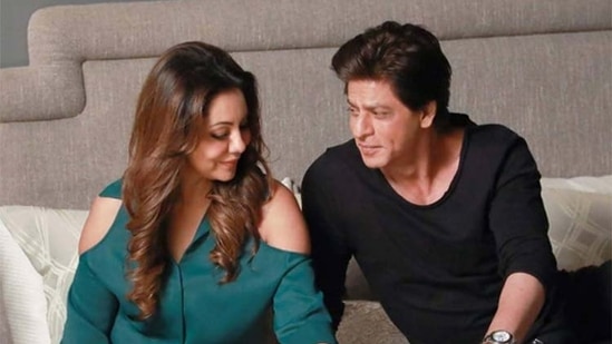 Gauri Khan with Shah Rukh Khan. She will be seen on the upcoming episode of Koffee With Karan.