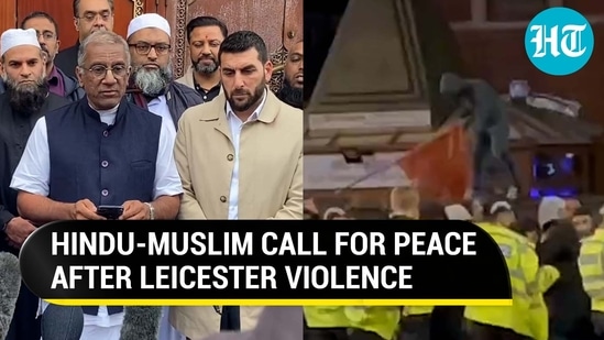 Hindus &amp; Muslims’ peace call after Leicester communal violence; ‘Won’t let…'
