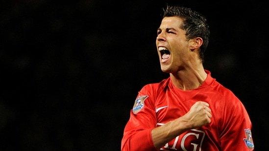 Cristiano Ronaldo during his first stint for Manchester United.(REUTERS)