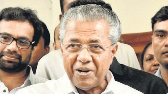 The spat between Kerala governor Arif Mohammad Khan and the state government aggravated further with chief minister Pinarayi Vijayan coming down heavily on the former, saying he was reduced to a tool in the hands of Rashtriya Swayamsevak Sangh (RSS) and he cannot make state universities Sangh Parivar laboratories. (PTI) The spat between Kerala governor Arif Mohammad Khan and the state government aggravated further with chief minister Pinarayi Vijayan coming down heavily on the former, saying he was reduced to a tool in the hands of Rashtriya Swayamsevak Sangh (RSS) and he cannot make state universities Sangh Parivar laboratories. (PTI)