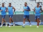 India's Virat Kohli, Harshal Patel, Suryakumar Yadav and Umesh Yadav during a practice session (ANI) India's Virat Kohli, Harshal Patel, Suryakumar Yadav and Umesh Yadav during a practice session (ANI)