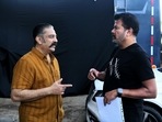 Kamal Haasan and Shankar on the sets of Indian 2. Kamal Haasan and Shankar on the sets of Indian 2.