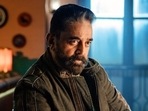 Kamal Haasan in a still from Vikram. Kamal Haasan in a still from Vikram.