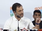 Congress leader Rahul Gandhi addresses a press conference during the party's 'Bharat Jodo Yatra', in Ernakulam district in Kerala. (PTI Photo) Congress leader Rahul Gandhi addresses a press conference during the party's 'Bharat Jodo Yatra', in Ernakulam district in Kerala. (PTI Photo)
