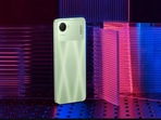 Realme Narzo 50i Prime is offered in Dark Blue and Mint Green colour options in Amazon sale.(Amazon) Realme Narzo 50i Prime is offered in Dark Blue and Mint Green colour options in Amazon sale.(Amazon)