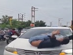 Screengrab from the video.(ANI) Screengrab from the video.(ANI)