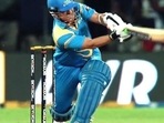 Sachin Tendulkar in action for India Legends Sachin Tendulkar in action for India Legends