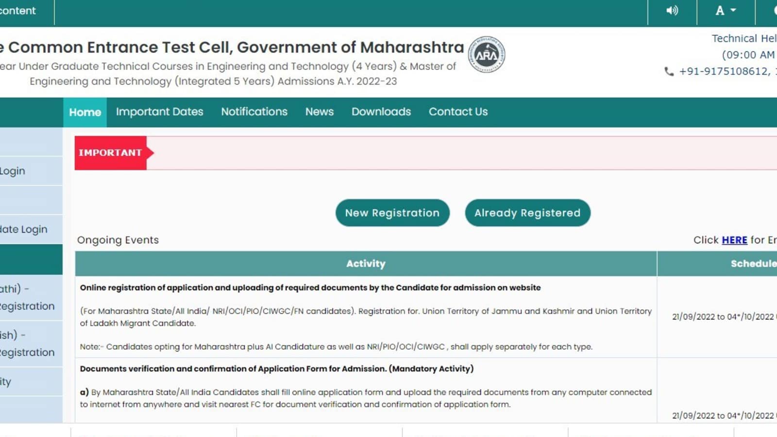 MHT CET counselling 2022 begins on cetcell.mahacet.org; Direct link, schedule