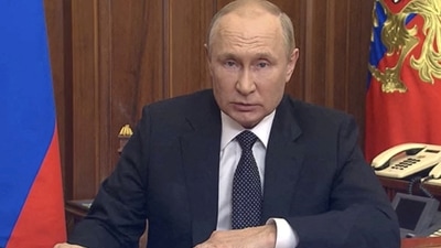 Russia-Ukraine War: Russian President Vladimir Putin makes an address on the conflict with Ukraine. (Reuters) Russia-Ukraine War: Russian President Vladimir Putin makes an address on the conflict with Ukraine. (Reuters)