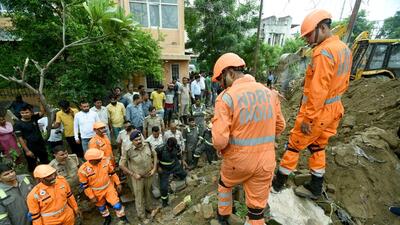 Police teams have gone to Badaun on Thursday to record statements of the workers who survived the collapse. (Hindustan Times) Police teams have gone to Badaun on Thursday to record statements of the workers who survived the collapse. (Hindustan Times)