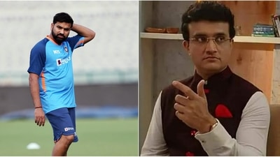 Rohit Sharma and Sourav Ganguly Rohit Sharma and Sourav Ganguly