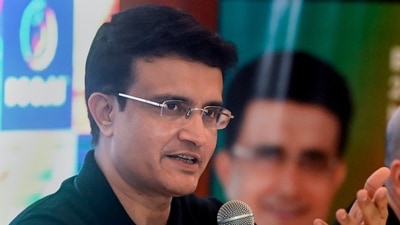 BCCI president Sourav Ganguly speaks during an event (PTI) BCCI president Sourav Ganguly speaks during an event (PTI)
