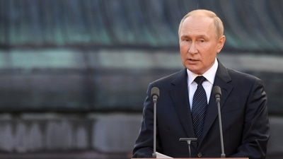 Russia-Ukraine War: Russian President Vladimir Putin delivers a speech. (AP)
