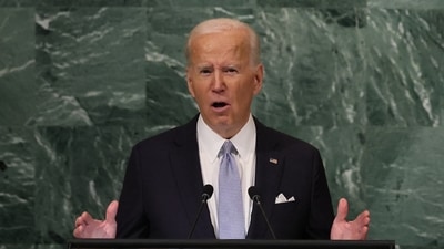 Pakistan Floods: US President Joe Biden addresses the 77th Session of the United Nations General Assembly at the UN Headquarters in New York. (Reuters)