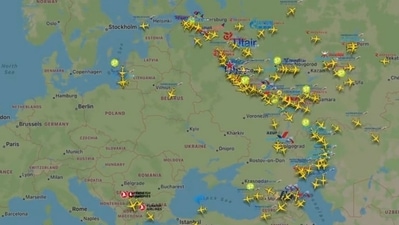 Russia-Ukraine War: Panic spread in Russians after Putin's announcement showing a spike in Google Trends data. (Twitter) Russia-Ukraine War: Panic spread in Russians after Putin's announcement showing a spike in Google Trends data. (Twitter)
