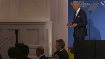 Joe Biden News: US President Joe Biden appeared confused on stage during an event.