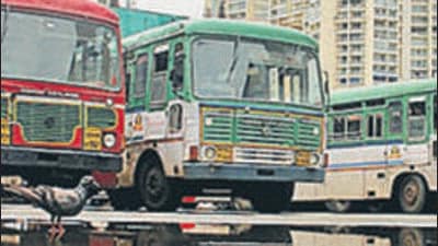 It is the increasing cost of diesel which has prompted MSRTC to convert to CNG or e-buses (Bhushan Koyande) It is the increasing cost of diesel which has prompted MSRTC to convert to CNG or e-buses (Bhushan Koyande)
