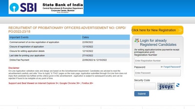 SBI PO Recruitment 2022: Registration for 1673 posts begins on sbi.co.in SBI PO Recruitment 2022: Registration for 1673 posts begins on sbi.co.in