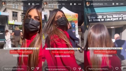 As she made her way to the subway for travelling to the venue, she posted a video on her Instagram Stories. As she made her way to the subway for travelling to the venue, she posted a video on her Instagram Stories.